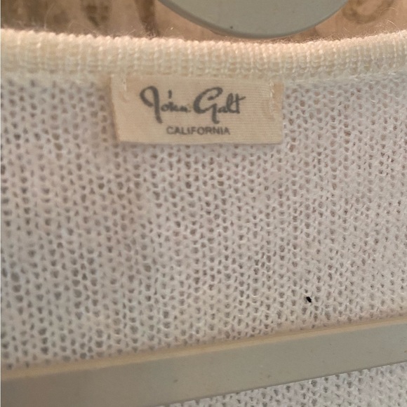 John Galt Cream Knit sweater - Picture 2 of 3